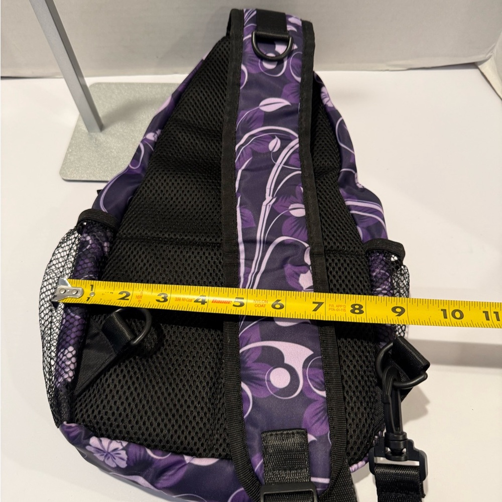 Like New!! Floral Purple Chest Sling Bag - Picture 14 of 15